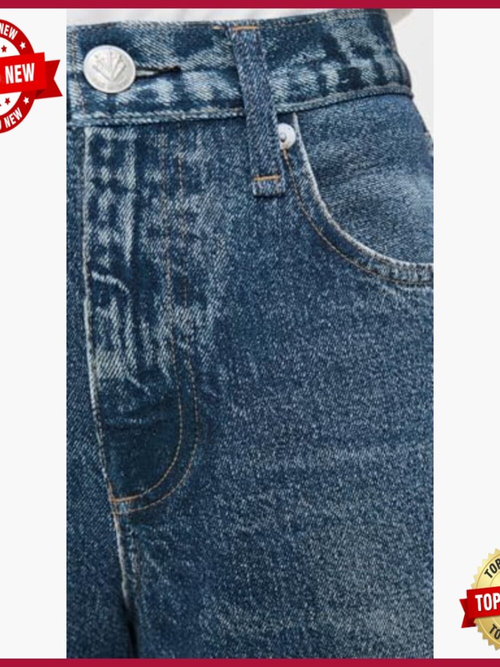 Lightweight Terry Stretch Jeans, 32.75in Inseam, High Rise - Picture 6 of 6